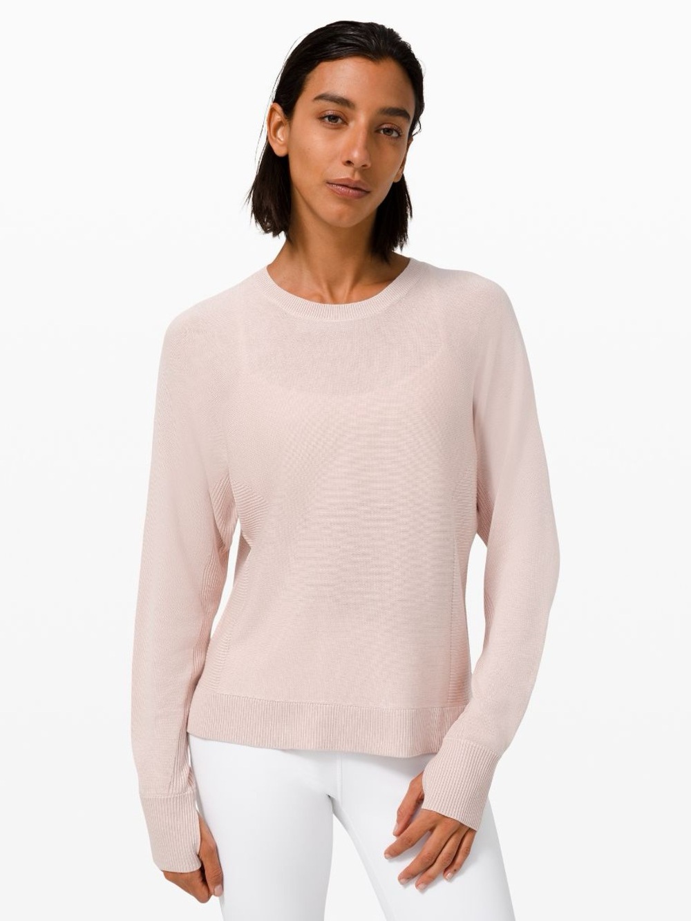 Lululemon Cashlu* Knit Pullover pink sweater cashmere blend